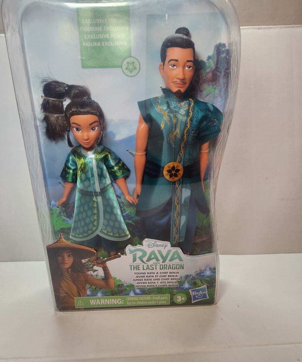 Disney Raya And The Last Dragon YOUNG RAYA & CHIEF BENJA 2 Dolls NIB Hasbro